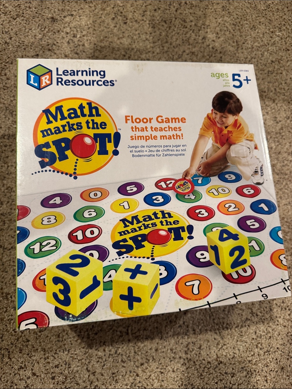 Learning Resources Math Marks the Spot Floor Game that Teaches Simple Math
